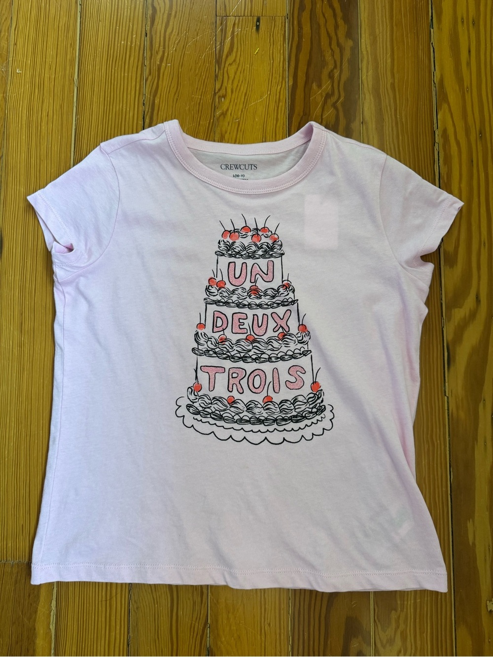 NWT Crewcuts Pink Girls' Graphic Cake Tee